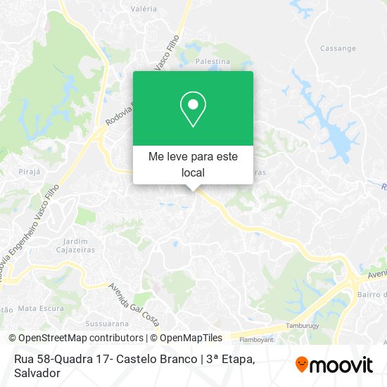 Rua 58-Quadra 17- Castelo Branco | 3ª Etapa mapa