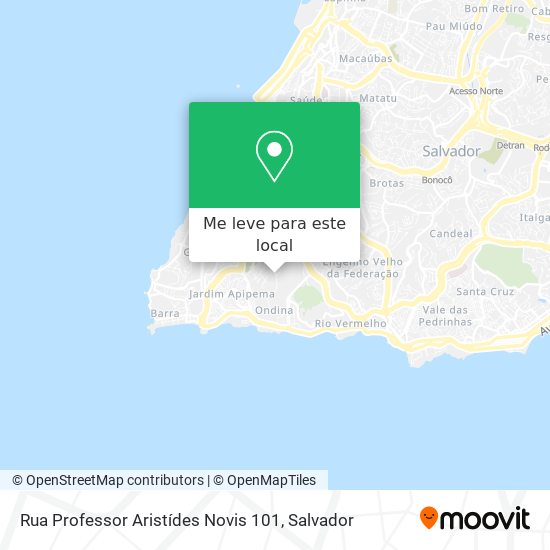 Rua Professor Aristídes Novis 101 mapa