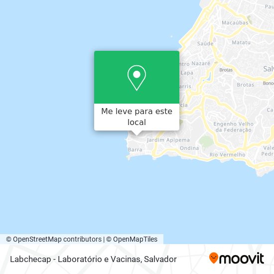 Labchecap - Laboratório e Vacinas mapa