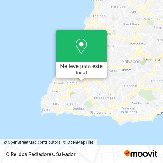 O Rei dos Radiadores mapa