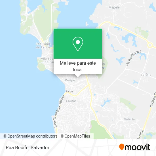 Rua Recife mapa