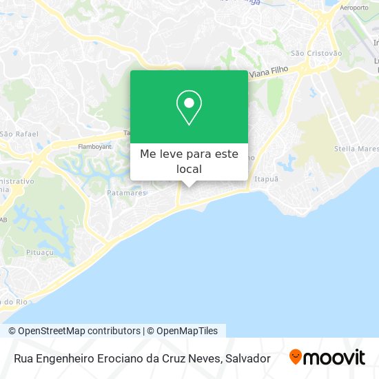 Rua Engenheiro Erociano da Cruz Neves mapa