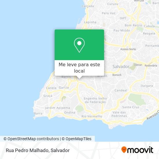 Rua Pedro Malhado mapa