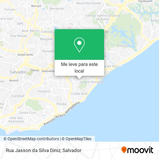 Rua Jasson da Silva Diniz mapa