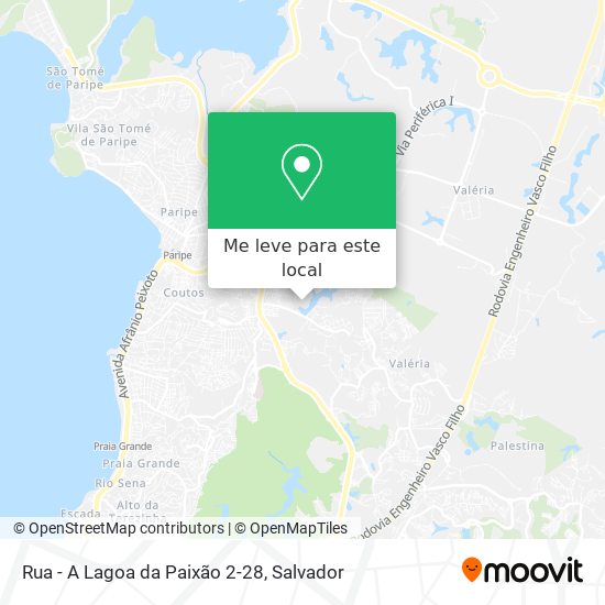 Rua - A Lagoa da Paixão 2-28 mapa