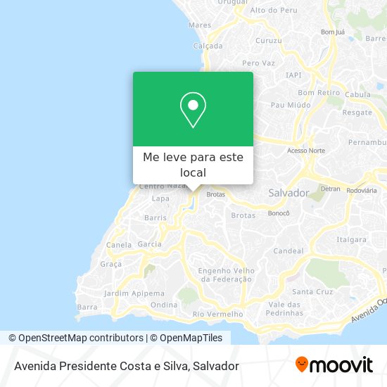 Avenida Presidente Costa e Silva mapa
