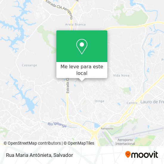 Rua Maria Antônieta mapa