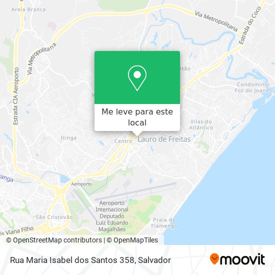 Rua Maria Isabel dos Santos 358 mapa