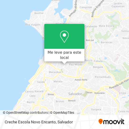 Creche Escola Novo Encanto mapa
