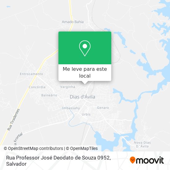Rua Professor José Deodato de Souza 0952 mapa