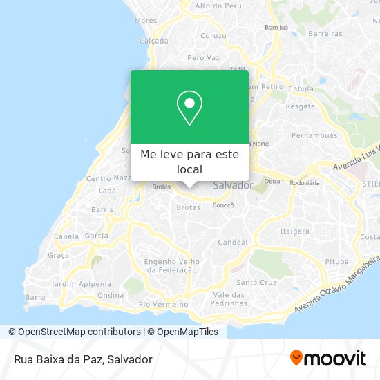 Rua Baixa da Paz mapa