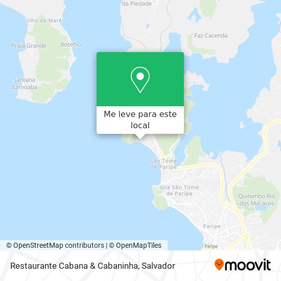 Restaurante Cabana & Cabaninha mapa