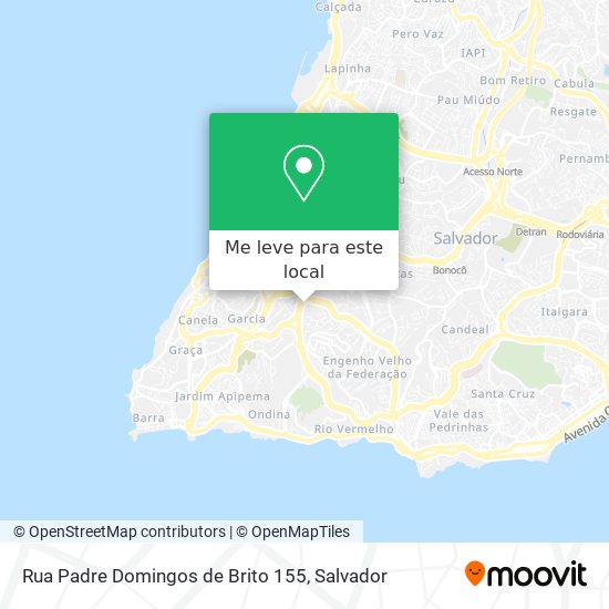 Rua Padre Domingos de Brito 155 mapa
