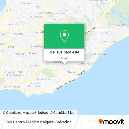 CMI Centro Médico Itaigara mapa