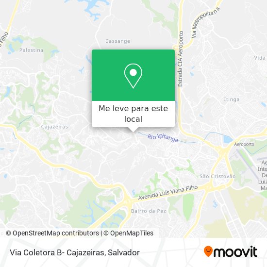 Via Coletora B- Cajazeiras mapa