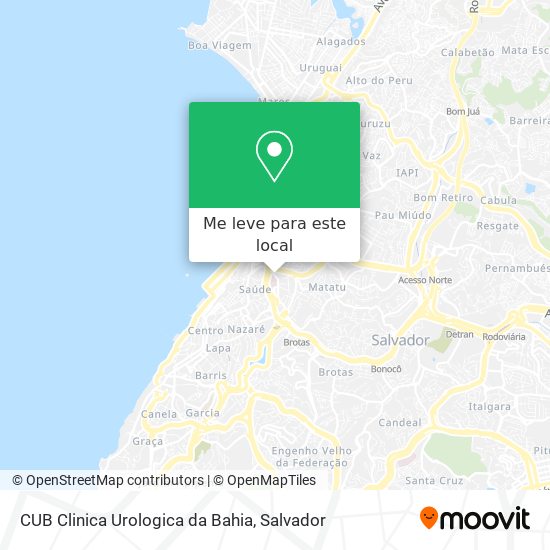 CUB Clinica Urologica da Bahia mapa