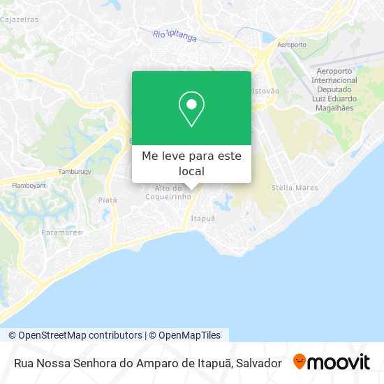 Rua Nossa Senhora do Amparo de Itapuã mapa