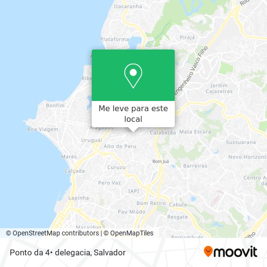 Ponto da 4• delegacia mapa