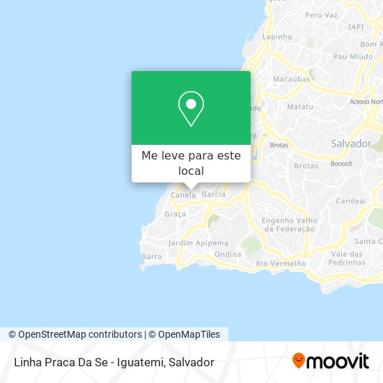 Linha Praca Da Se - Iguatemi mapa