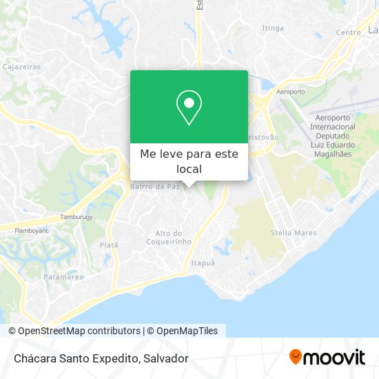 Chácara Santo Expedito mapa