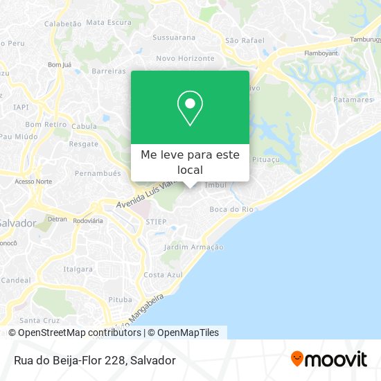 Rua do Beija-Flor 228 mapa