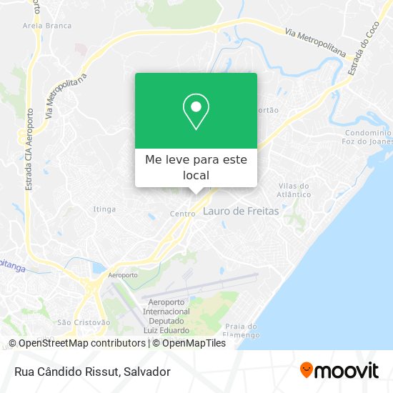 Rua Cândido Rissut mapa