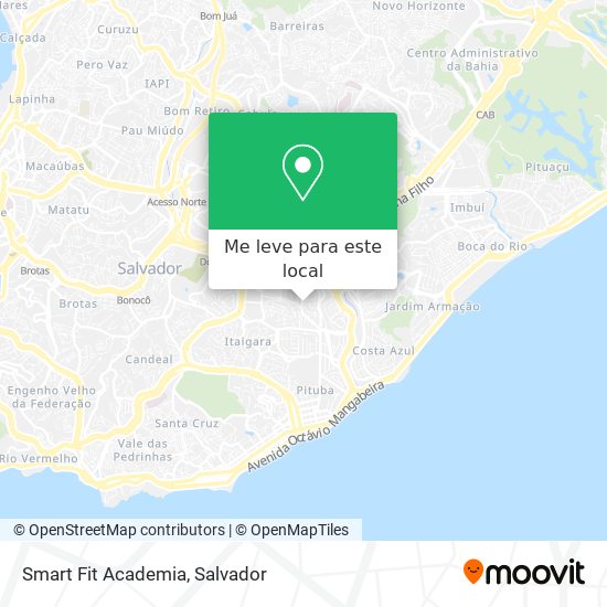 Smart Fit Academia mapa