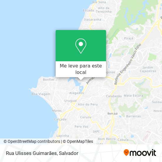 Rua Ulisses Guimarães mapa