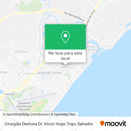 Cirurgião Dentista Dr. Victor Hugo Trigo mapa