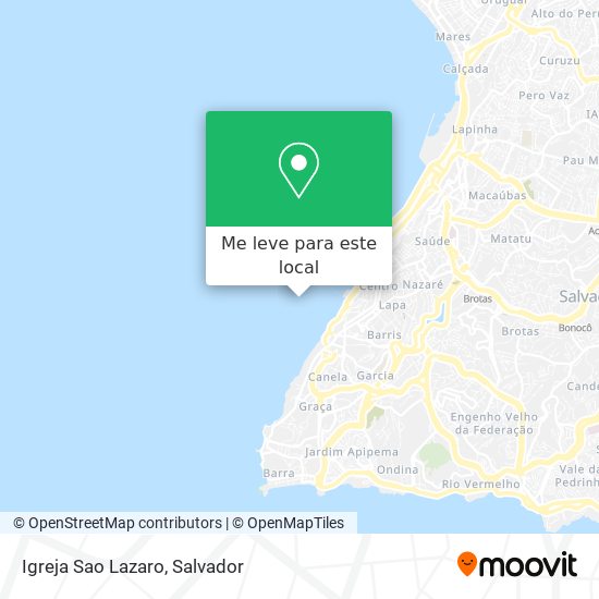 Igreja Sao Lazaro mapa