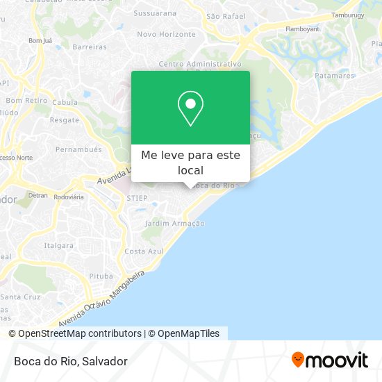 Boca do Rio mapa