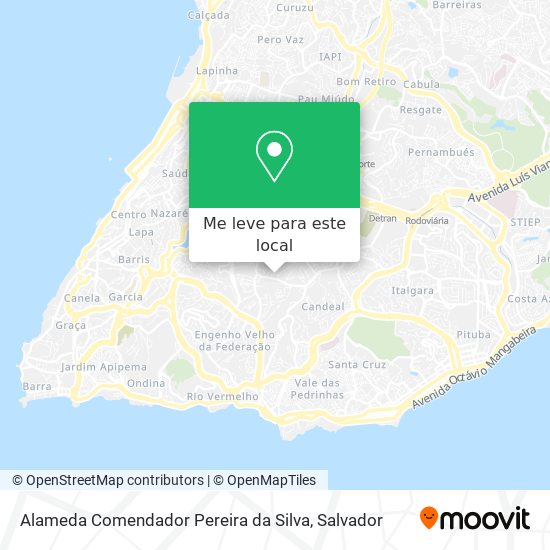 Alameda Comendador Pereira da Silva mapa