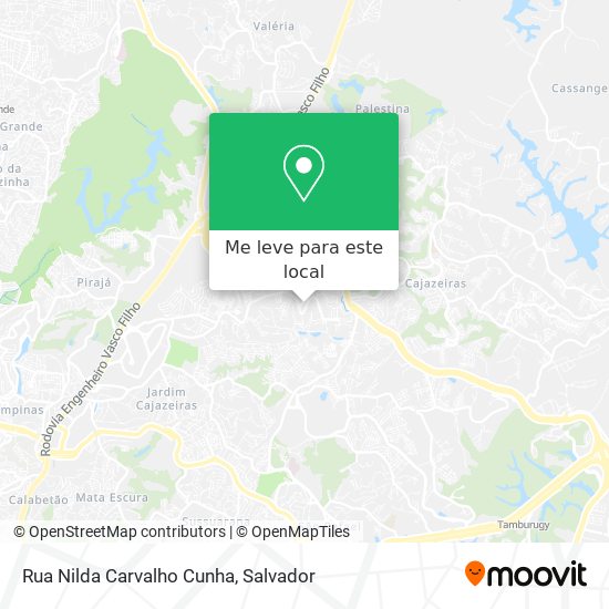 Rua Nilda Carvalho Cunha mapa