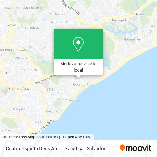 Centro Espírita Deus Amor e Justiça. mapa