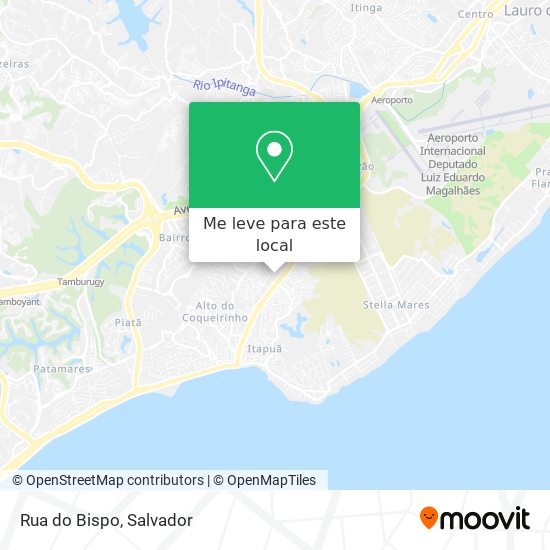 Rua do Bispo mapa