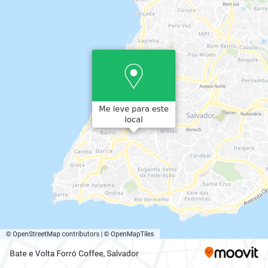 Bate e Volta Forró Coffee mapa