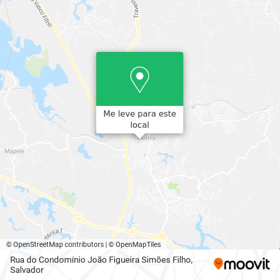 Rua do Condomínio João Figueira Simões Filho mapa