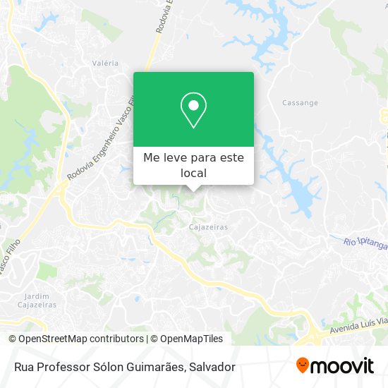 Rua Professor Sólon Guimarães mapa