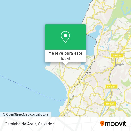 Caminho de Areia mapa