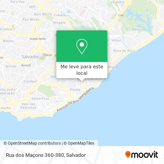 Rua dos Maçons 360-380 mapa