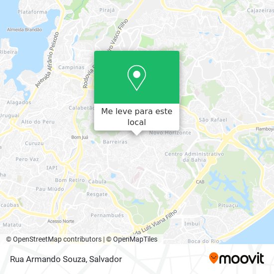Rua Armando Souza mapa