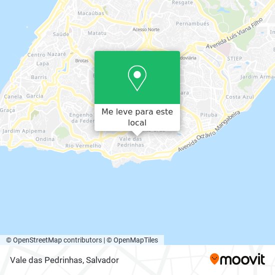 Vale das Pedrinhas mapa