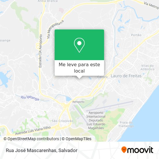 Rua José Mascarenhas mapa