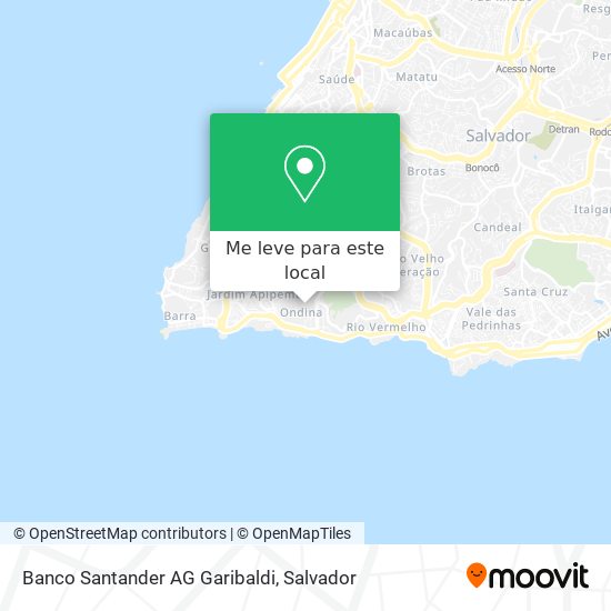Banco Santander AG Garibaldi mapa