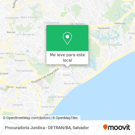 Procuradoria Juridica - DETRAN / BA mapa