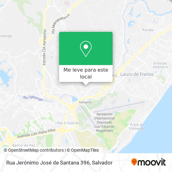 Rua Jerónimo José de Santana 396 mapa
