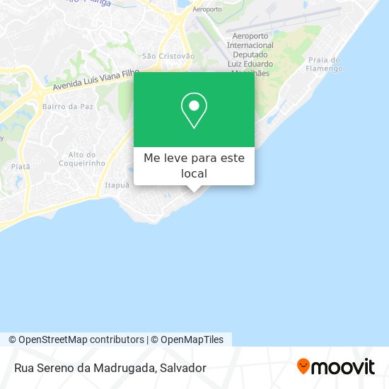 Rua Sereno da Madrugada mapa