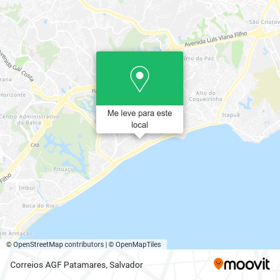 Correios AGF Patamares mapa