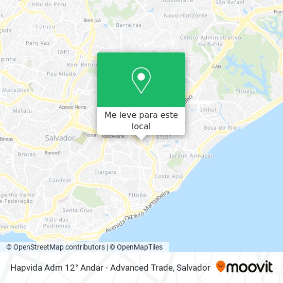 Hapvida Adm 12° Andar - Advanced Trade mapa