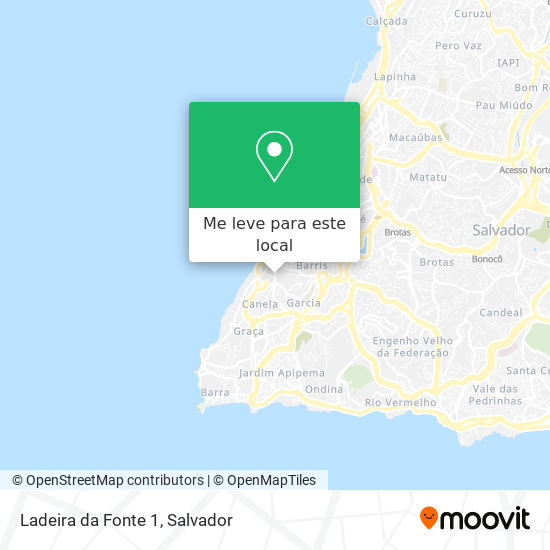 Ladeira da Fonte 1 mapa